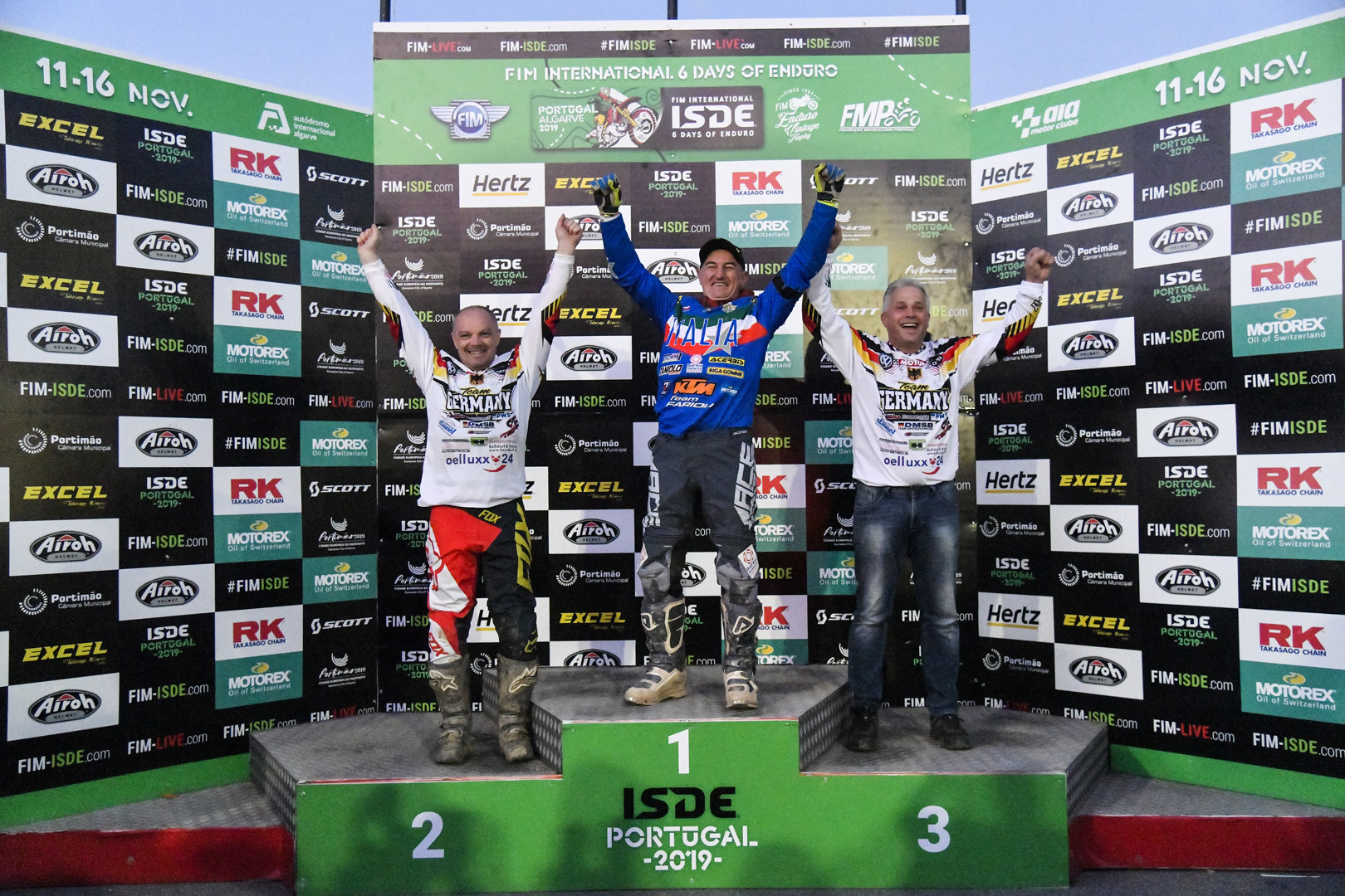 Podium – FIM ISDE 2019 Portimão