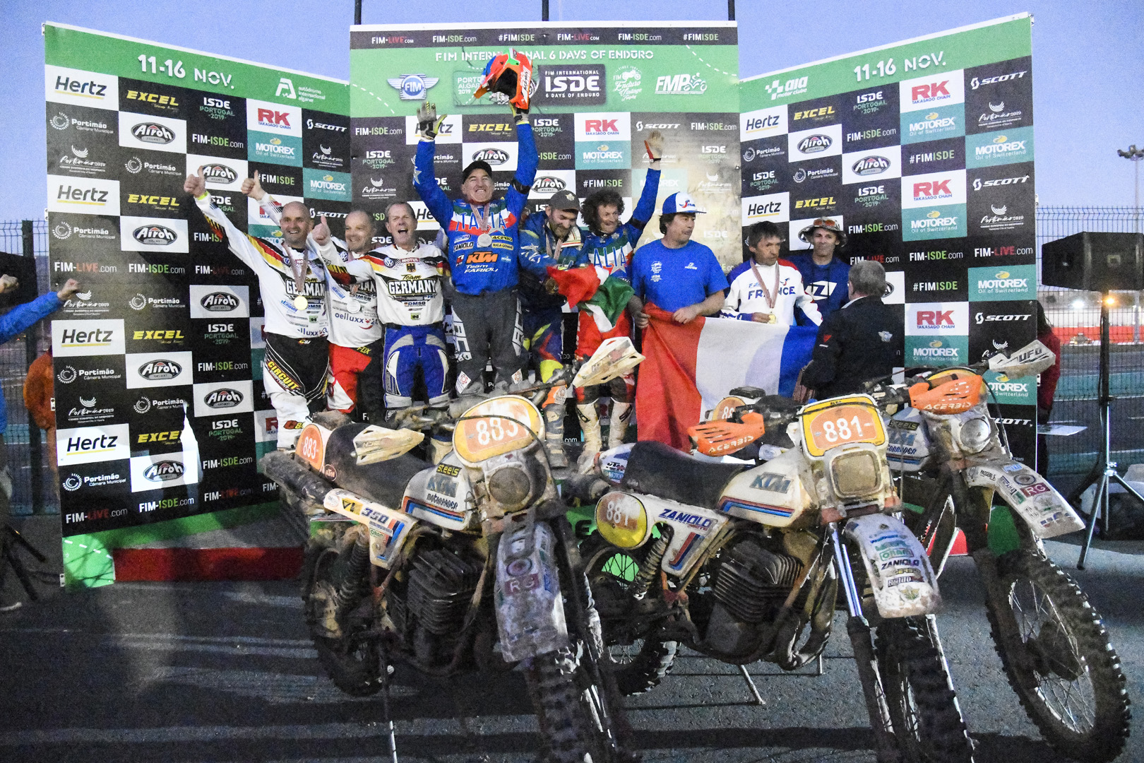 Podium – FIM ISDE 2019 Portimão