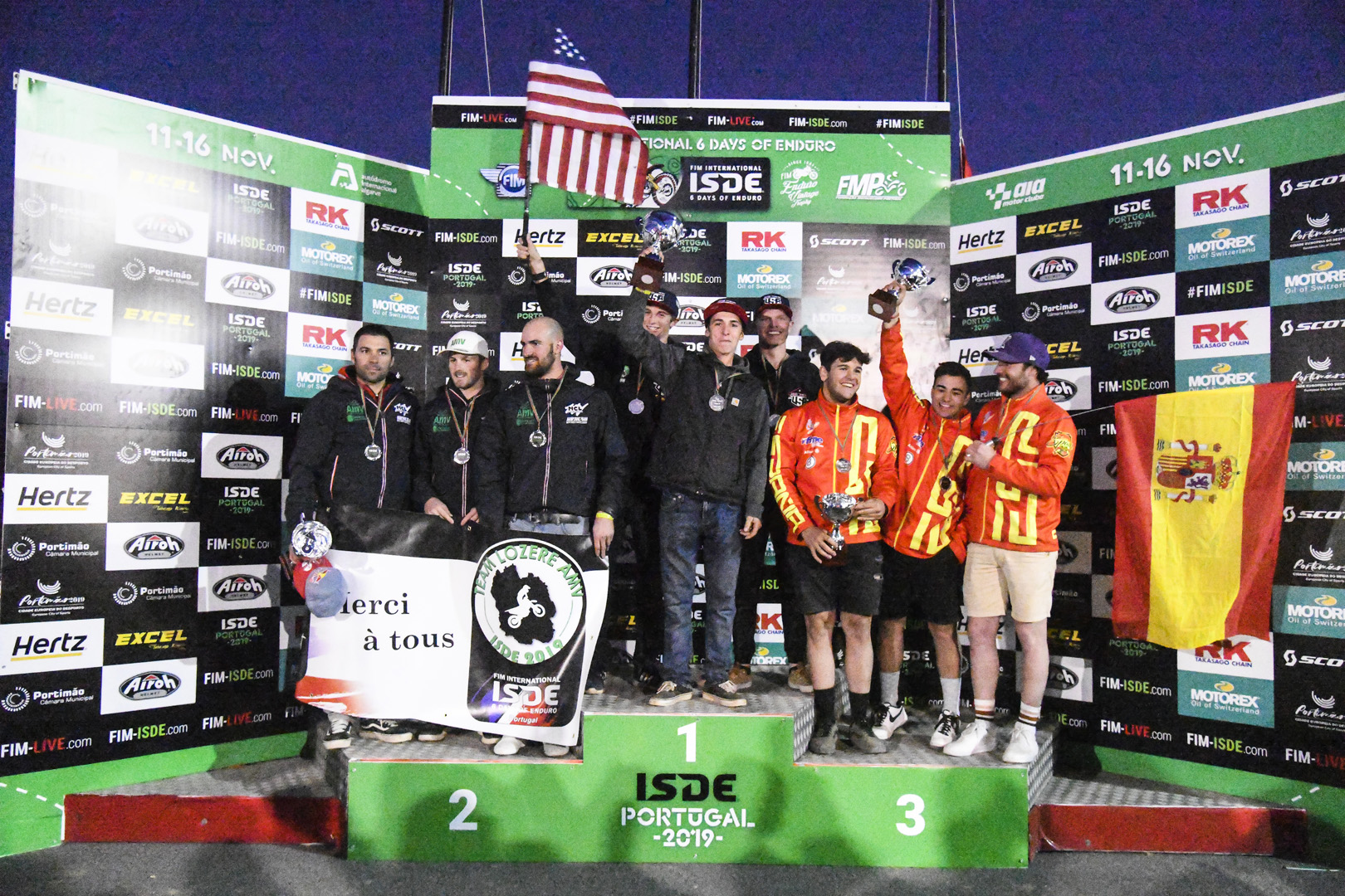 Podium – FIM ISDE 2019 Portimão