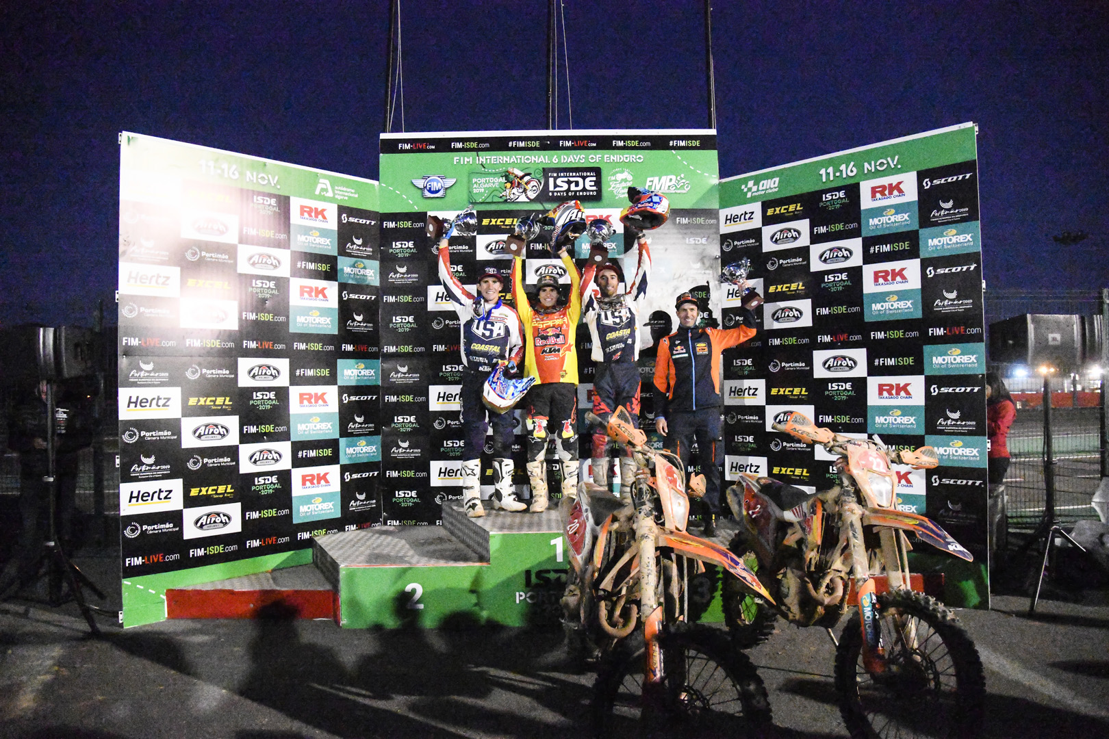 Podium – FIM ISDE 2019 Portimão