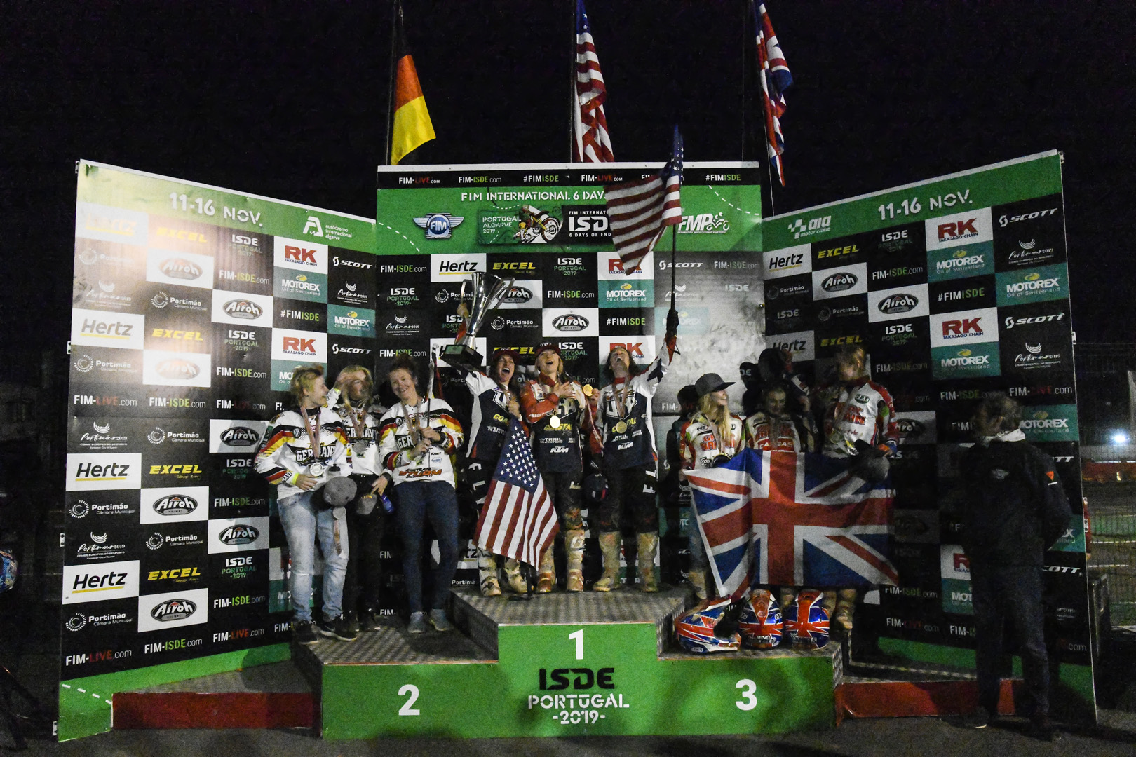 Podium – FIM ISDE 2019 Portimão
