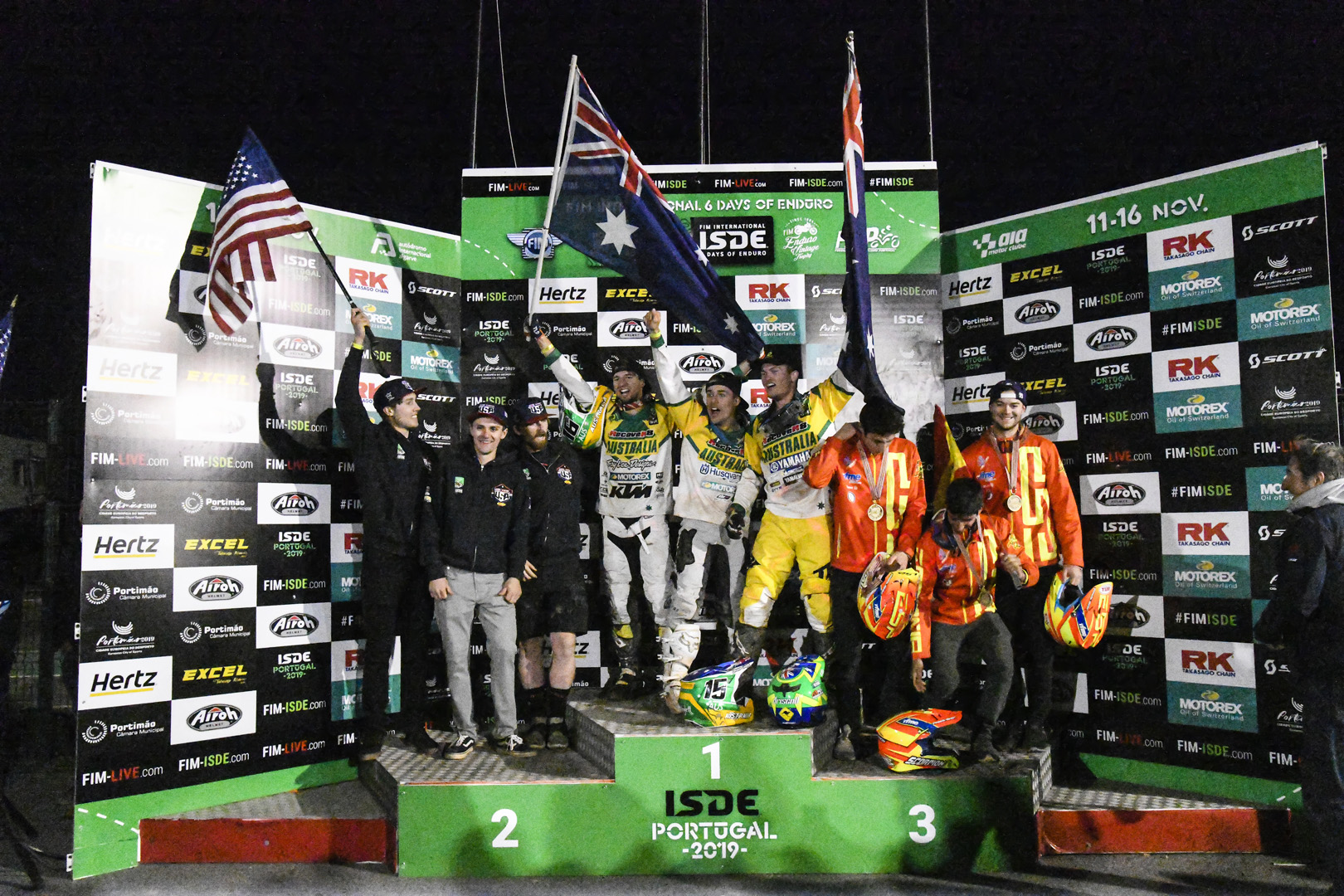 Podium – FIM ISDE 2019 Portimão