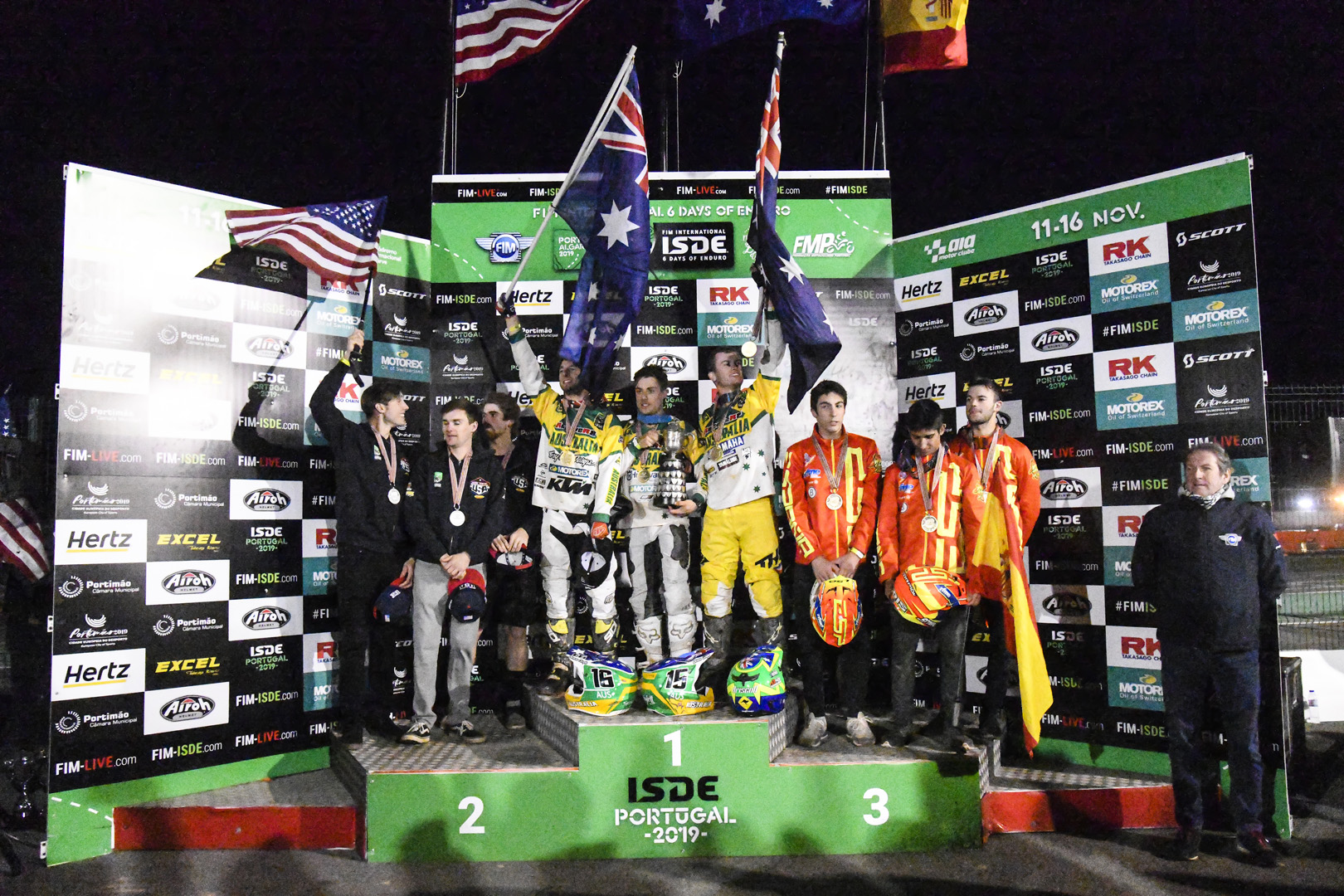 Podium – FIM ISDE 2019 Portimão